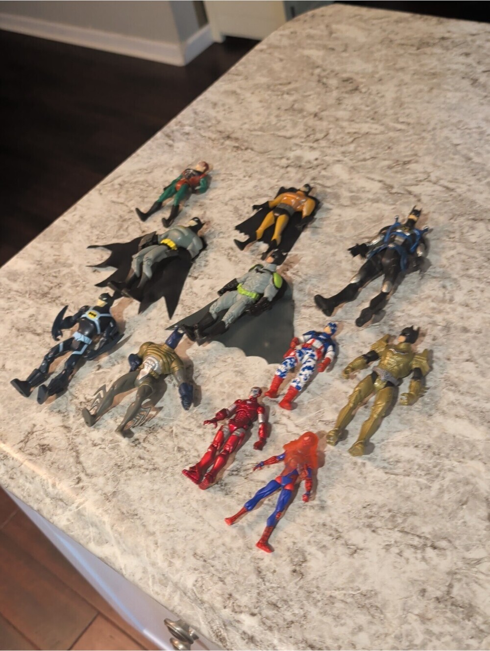 Marvel/DC Superhero Action Figure Lot Of 11